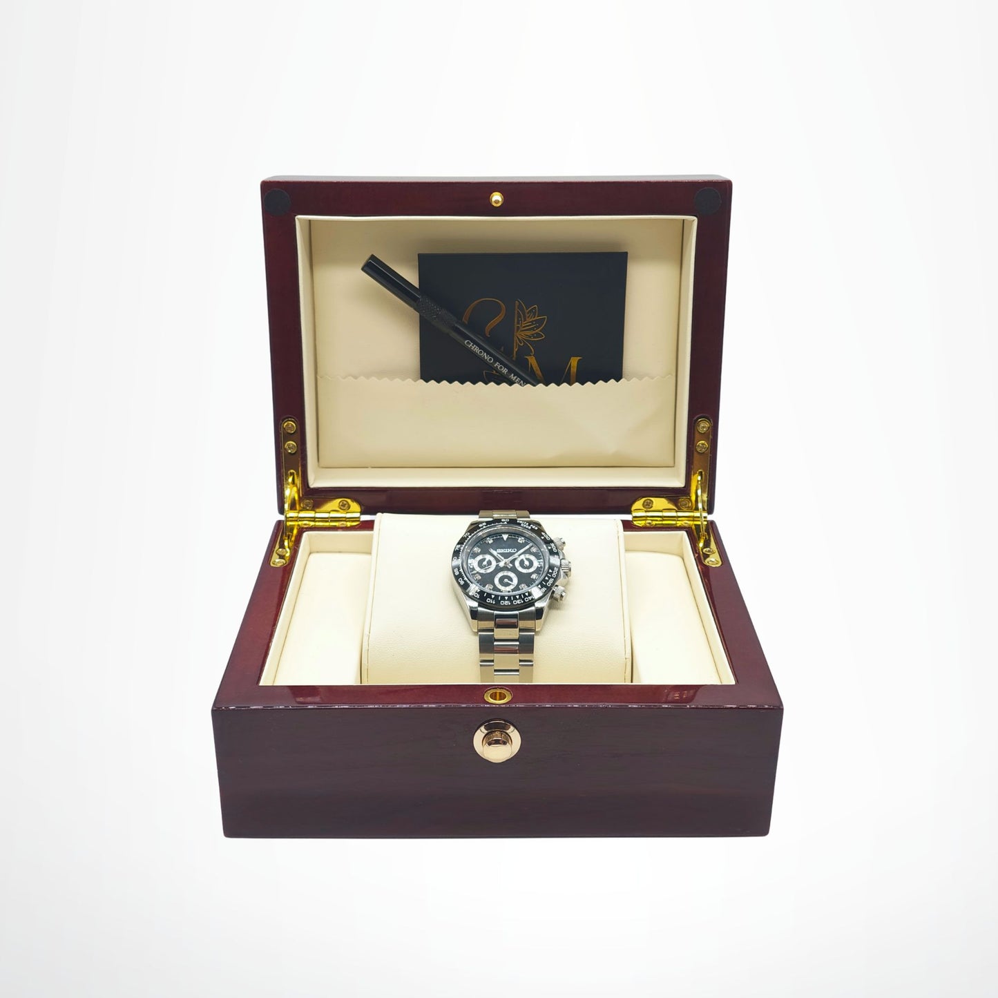 Seiko Mod Daytona Black Diamant