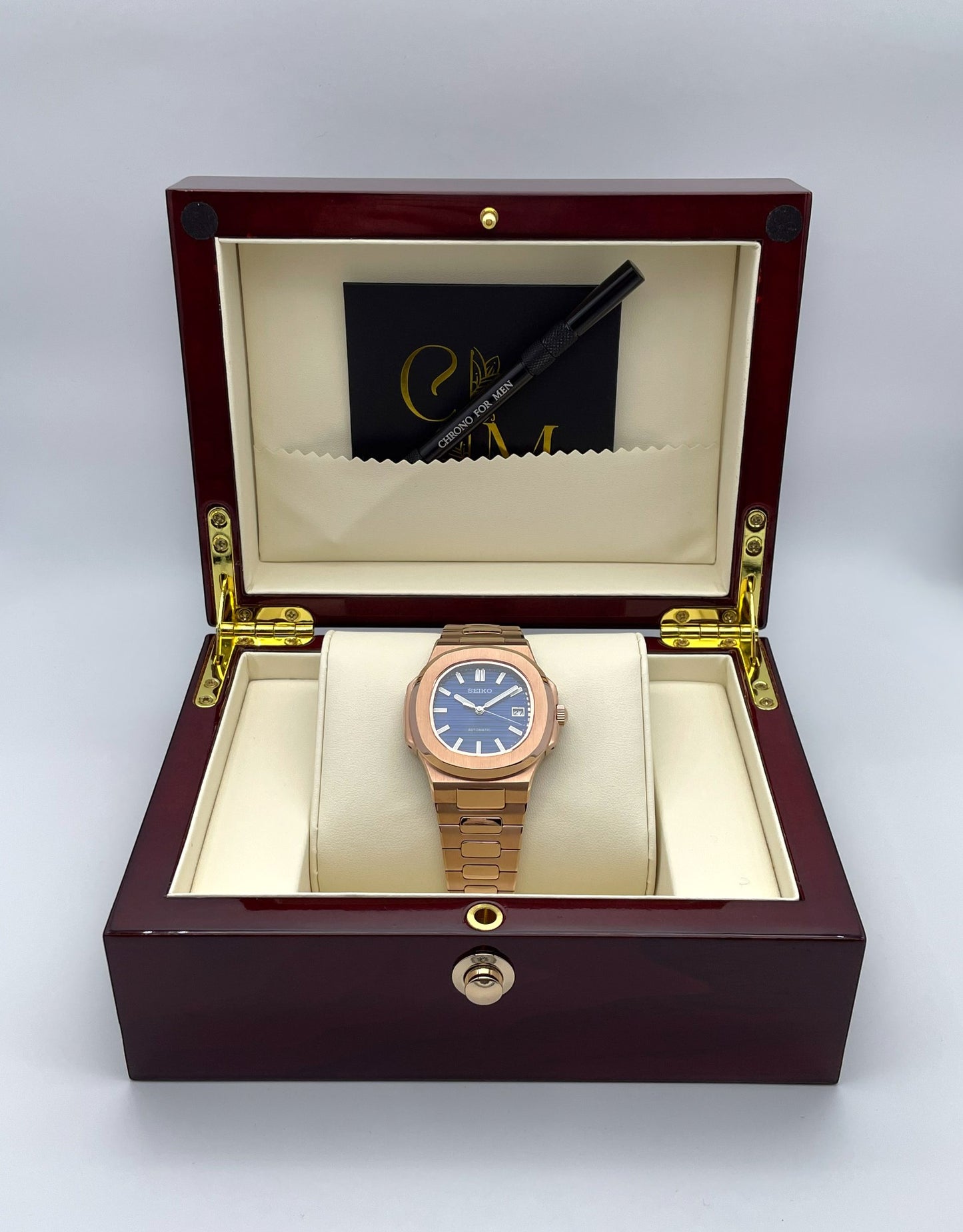 Seiko Mod - Nautilus Rose Gold