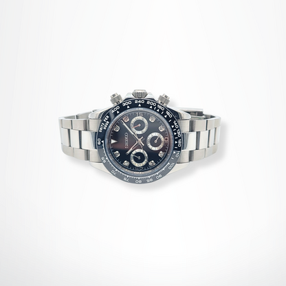 Seiko Mod Daytona Black Diamant