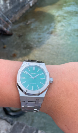 Produktvideo der Royal Oak Green Uhr mit einzigartigem grünen Zifferblatt und ikonischem Gehäusedesign